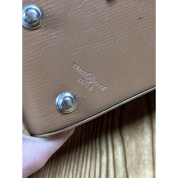 Vintage Alpex Camera Bag With Strap Brown Genuine Leather Made In Japan - Picture 2 of 16